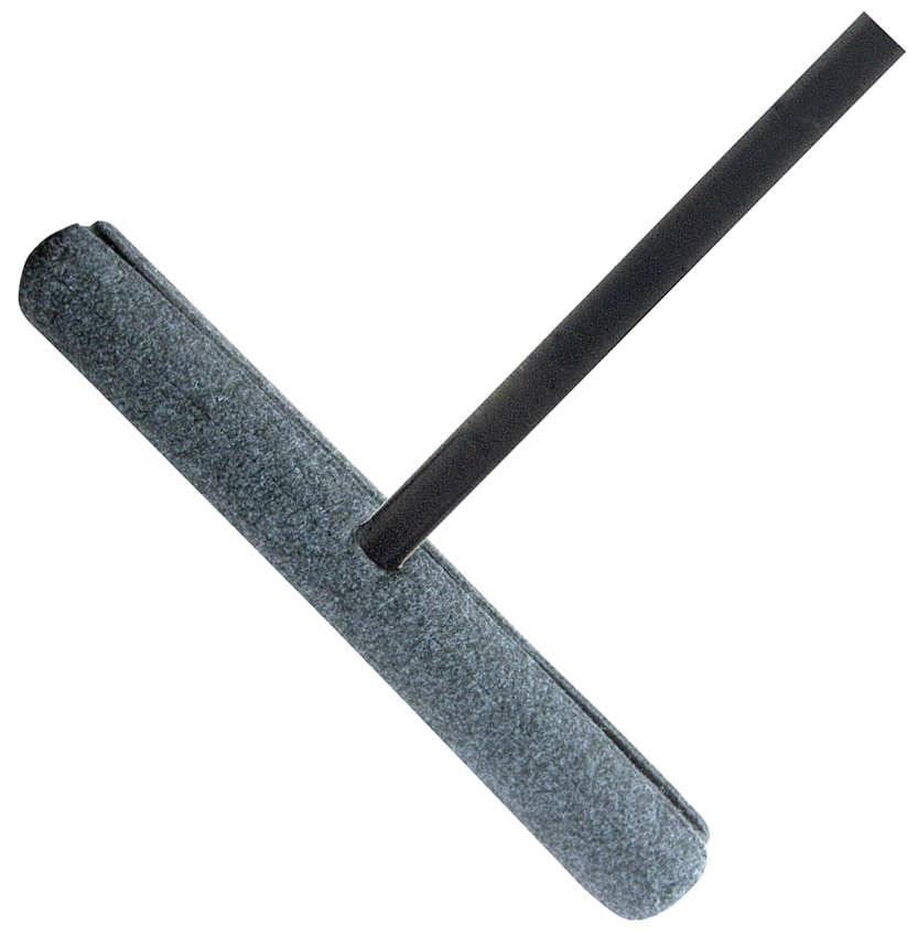 Rubber with removable felt, with handle